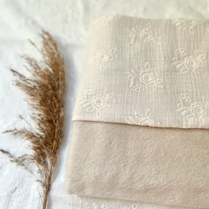 Wiegdeken deken - bamboe teddy - Beige